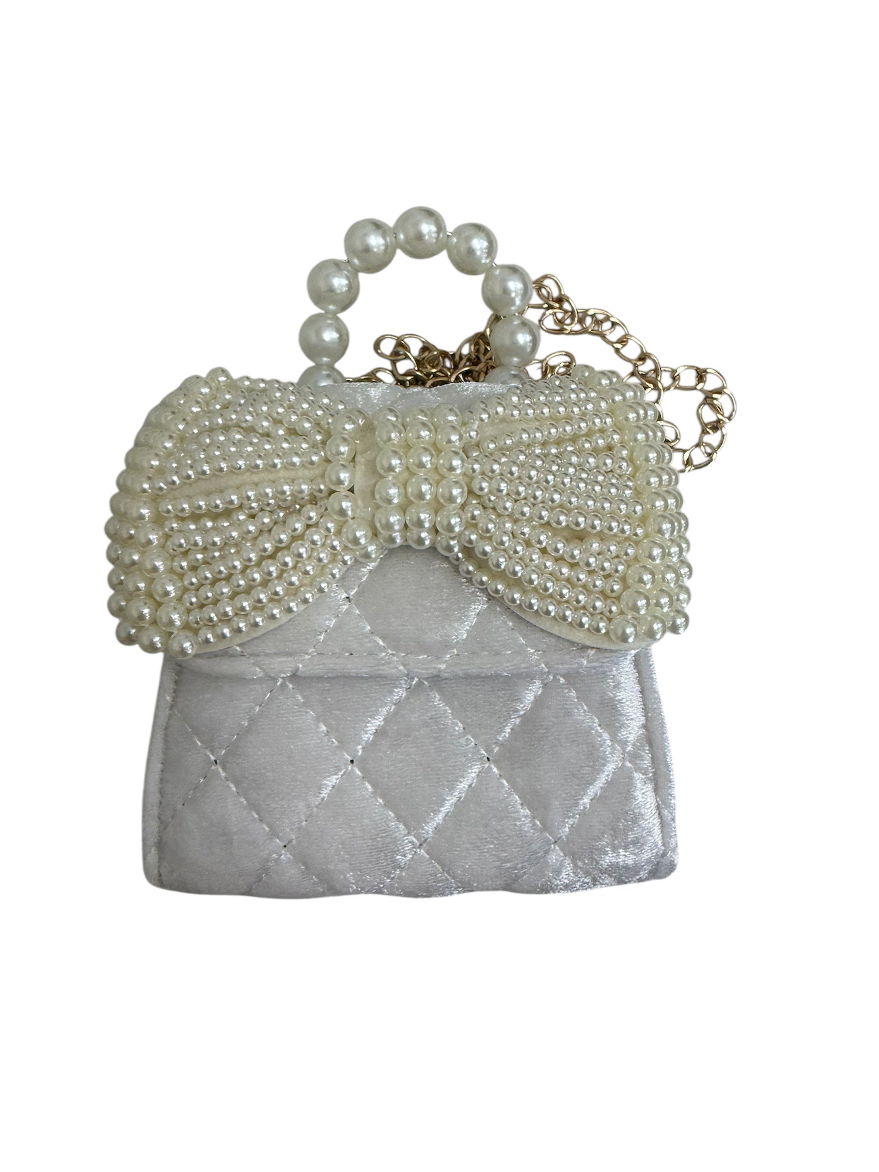 Ivory Velvet Crossbody